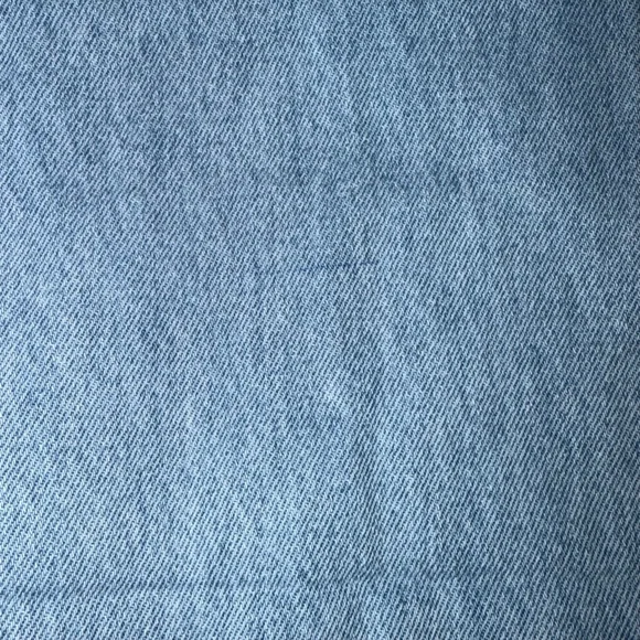 NWOT Pearl Rhinestone Denim Shirt Jacket XL Light Wash Raw Hem Western Shacket - Picture 10 of 10